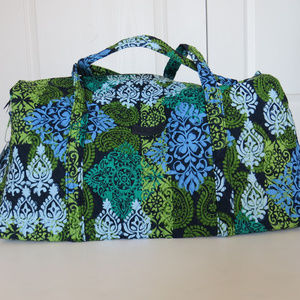 Vera Bradley Large Duffel Caribbean Sea NWT